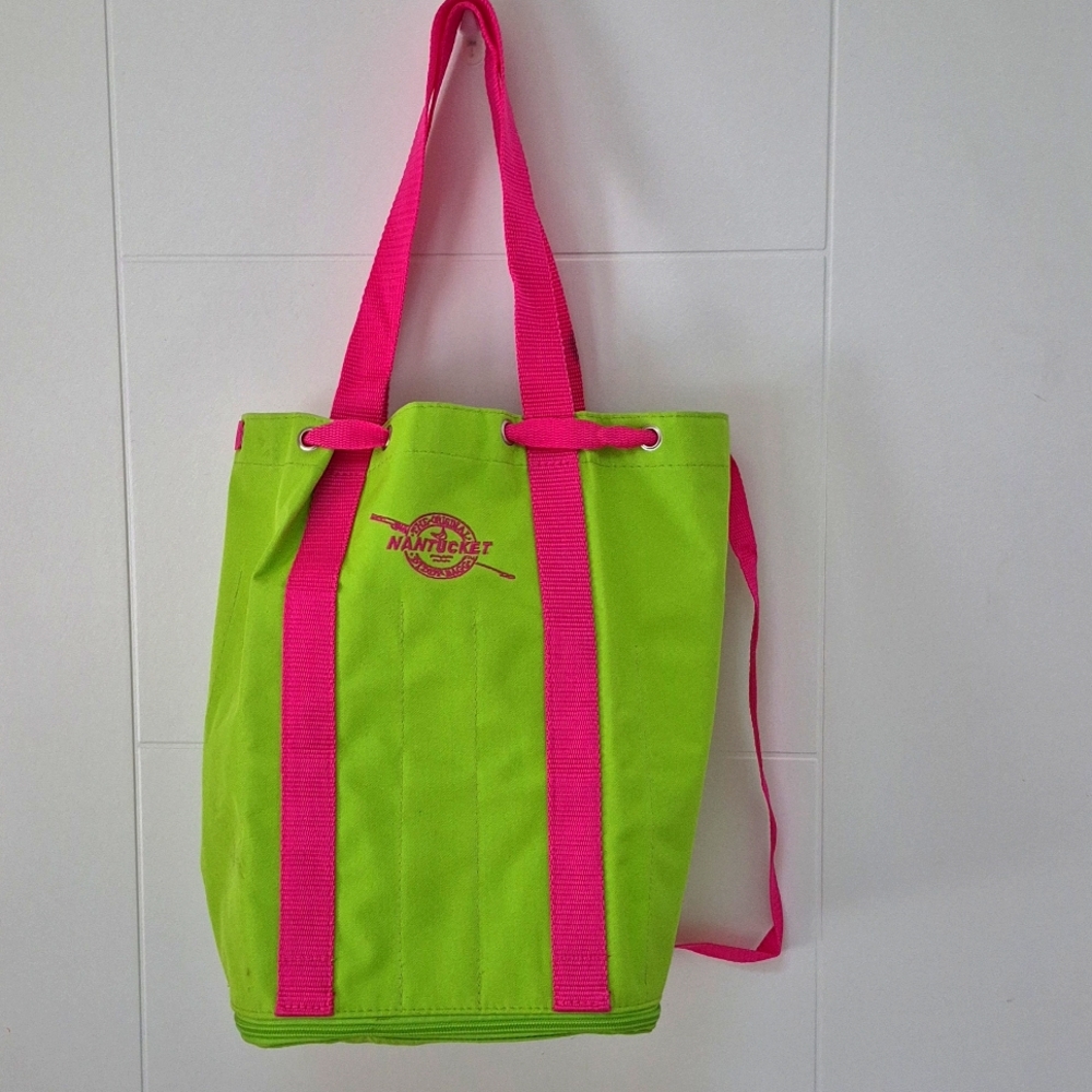 Nantucket Bagg Co Diddy Canvas Tote Bag Golf Preppy